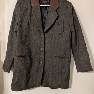 Express Brown Tweed Jacket with Brown Accents
